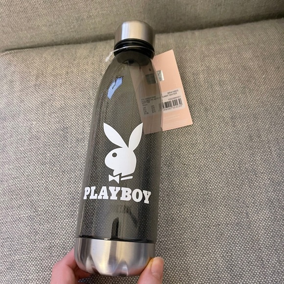 Playboy Black Bunny Water Bottle - Picture 3 of 3